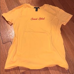 Yellow tee